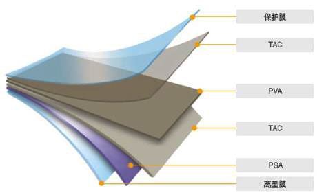 偏(pian)光片結(jie)構組成(chéng)